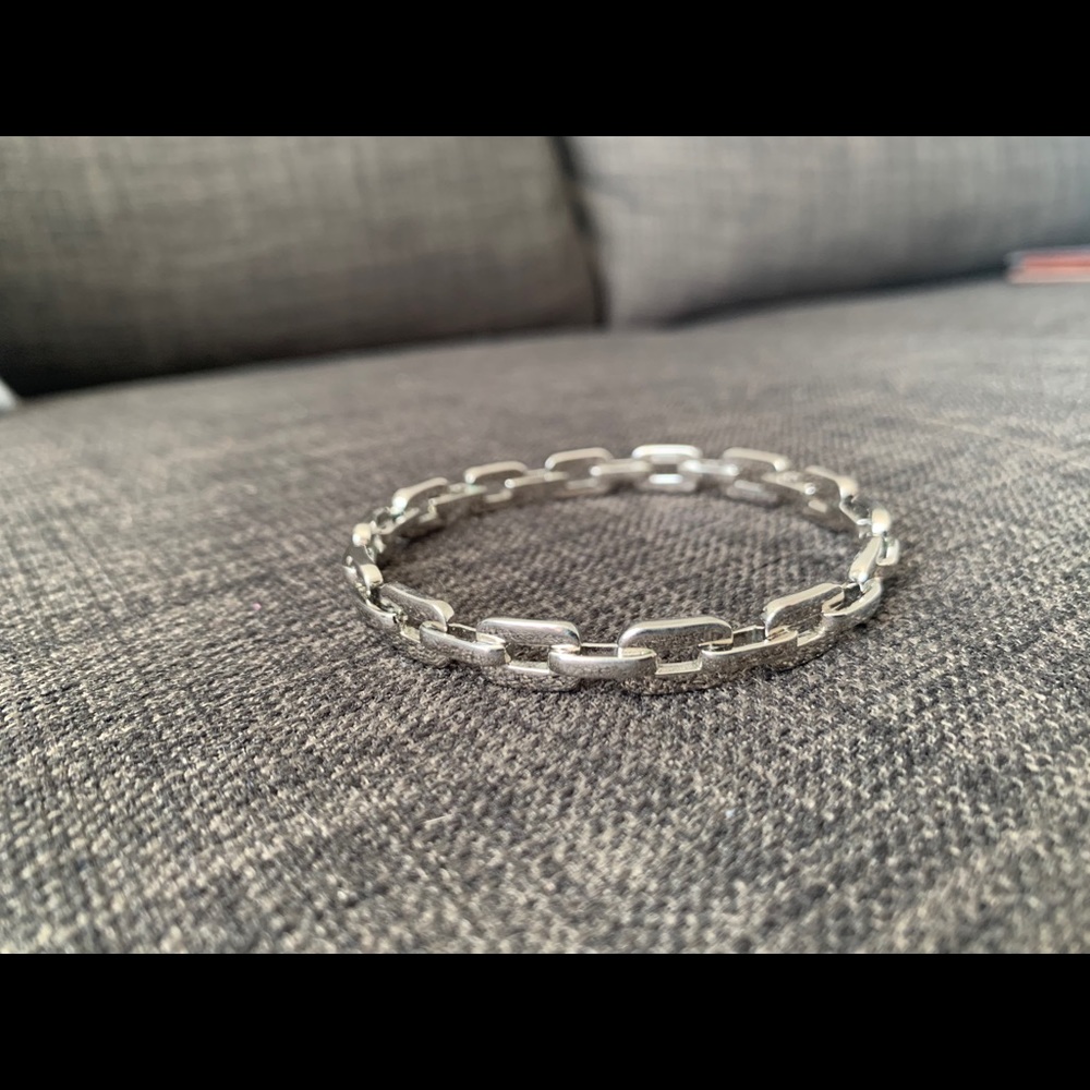Coach silver bangle bracelet